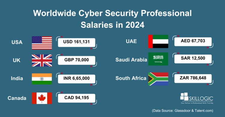 Worldwide Cyber Security Professional Salaries in 2024